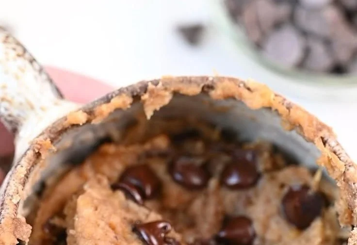 Delicious chocolate chip mug cake served in a mug for a quick dessert