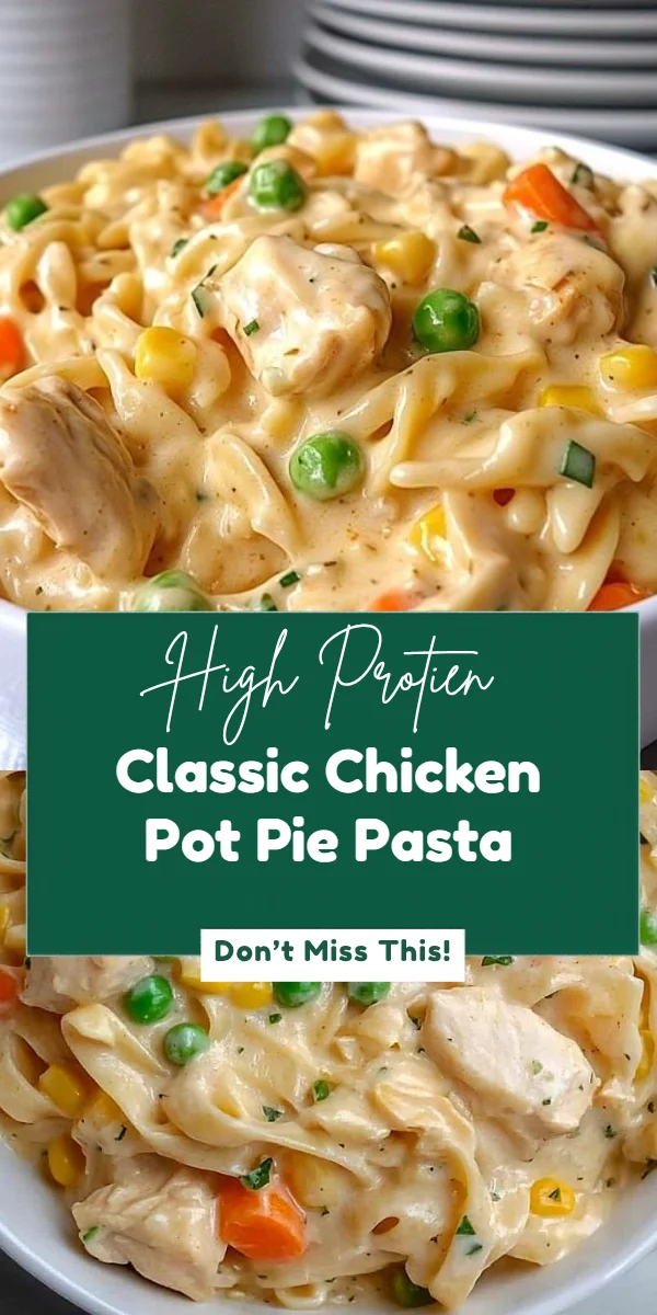 Classic Chicken Pot Pie Pasta