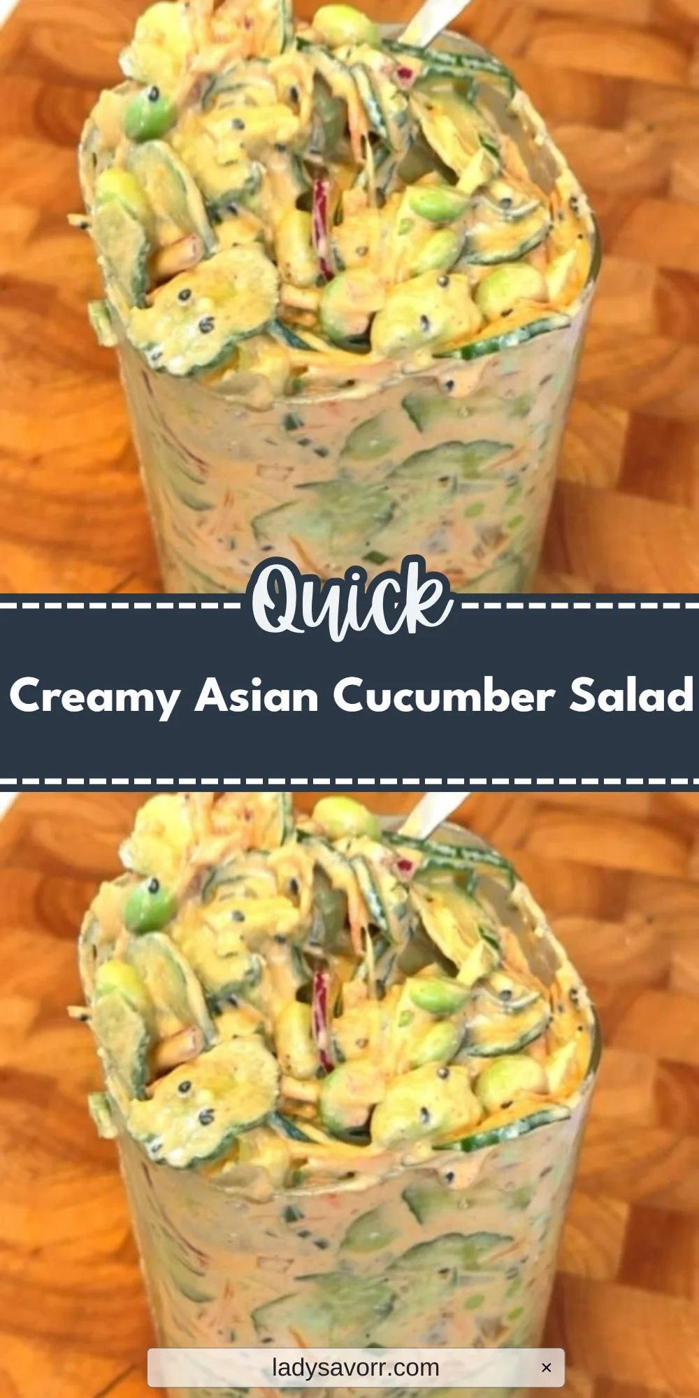Creamy Asian Cucumber Salad