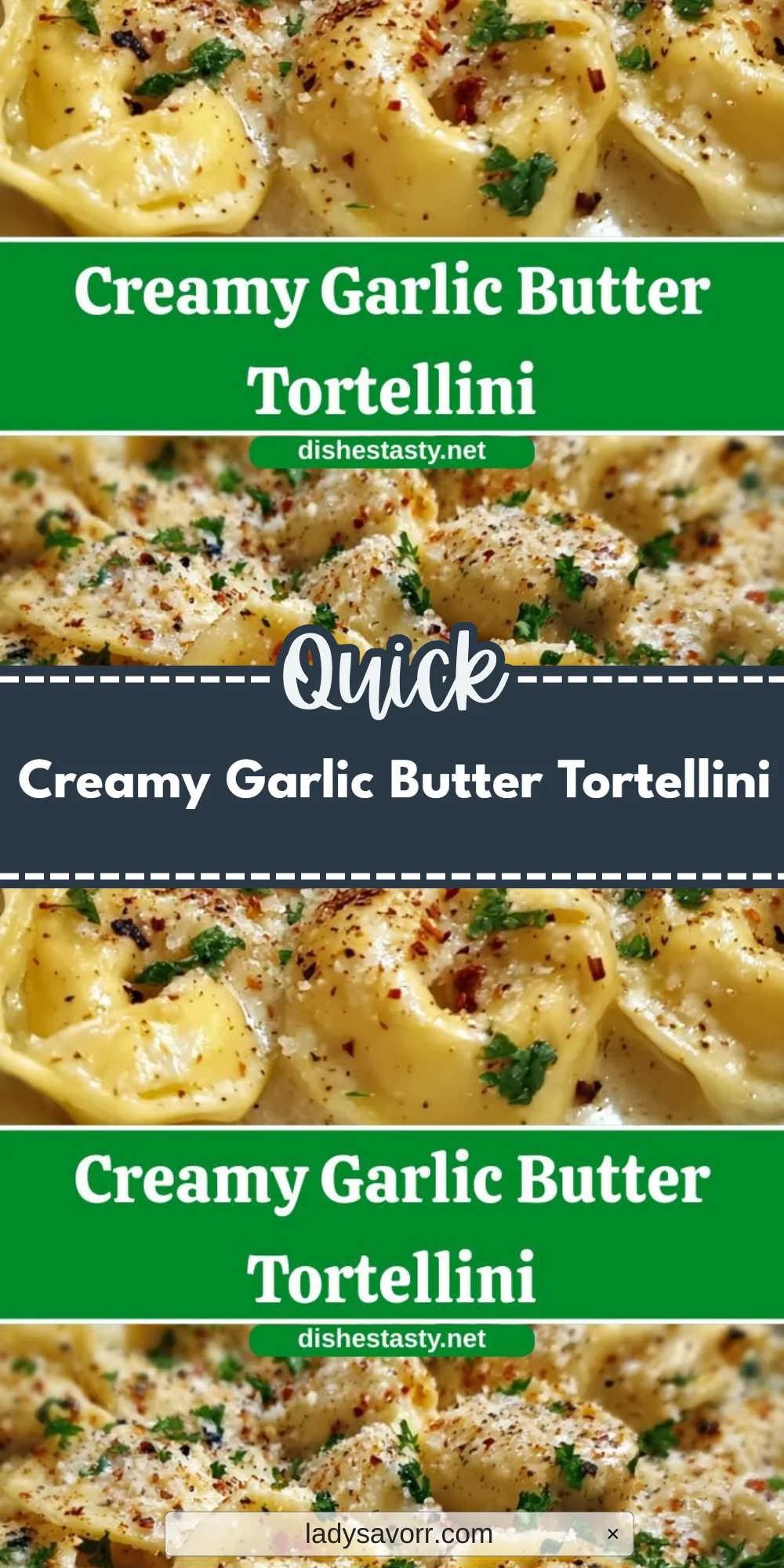 Creamy Garlic Butter Tortellini