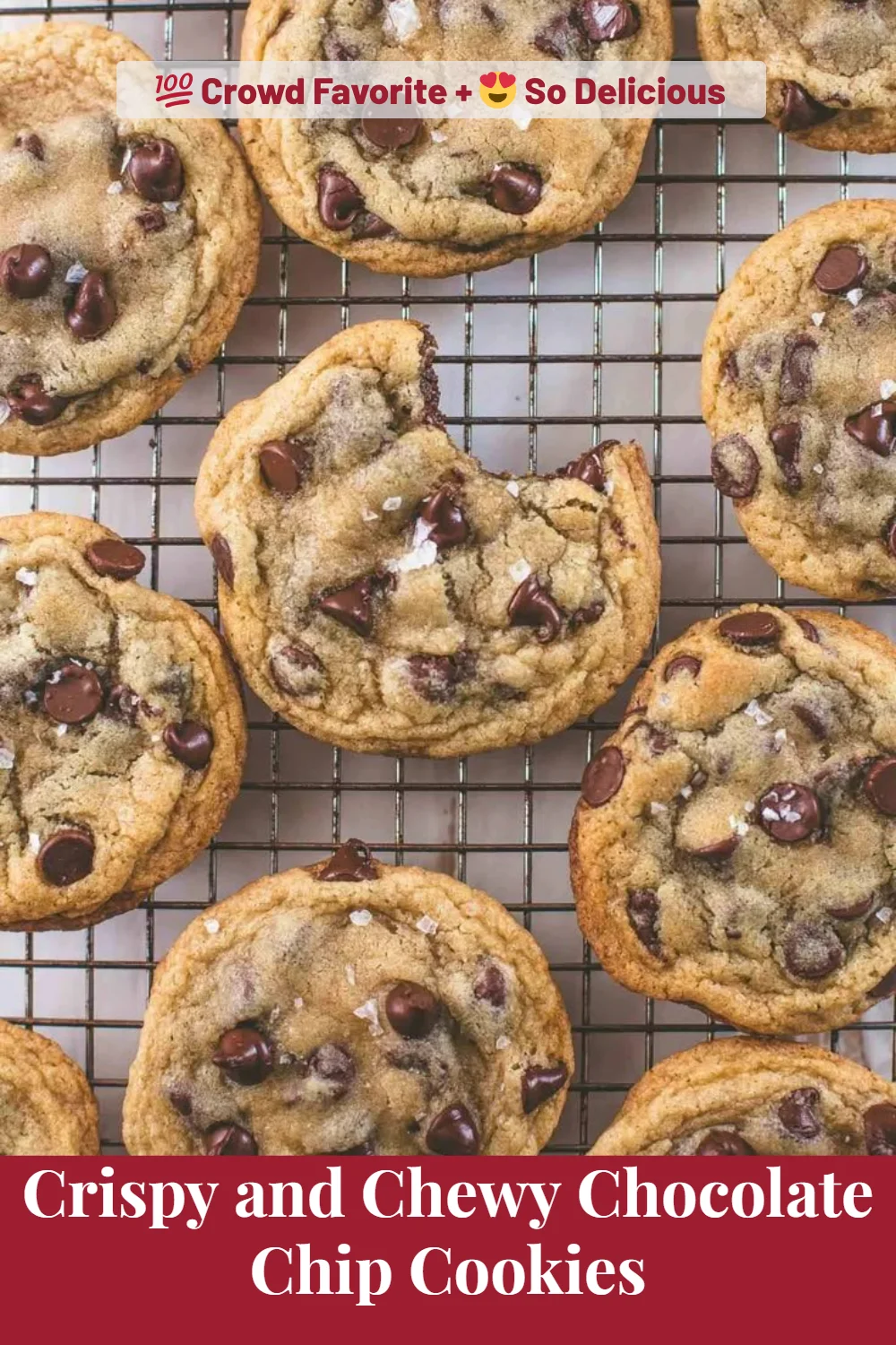 Crispy and Chewy Chocolate Chip Cookies