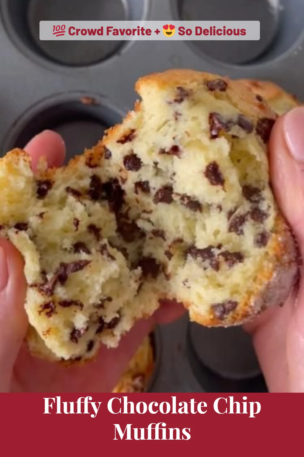 Fluffy Chocolate Chip Muffins