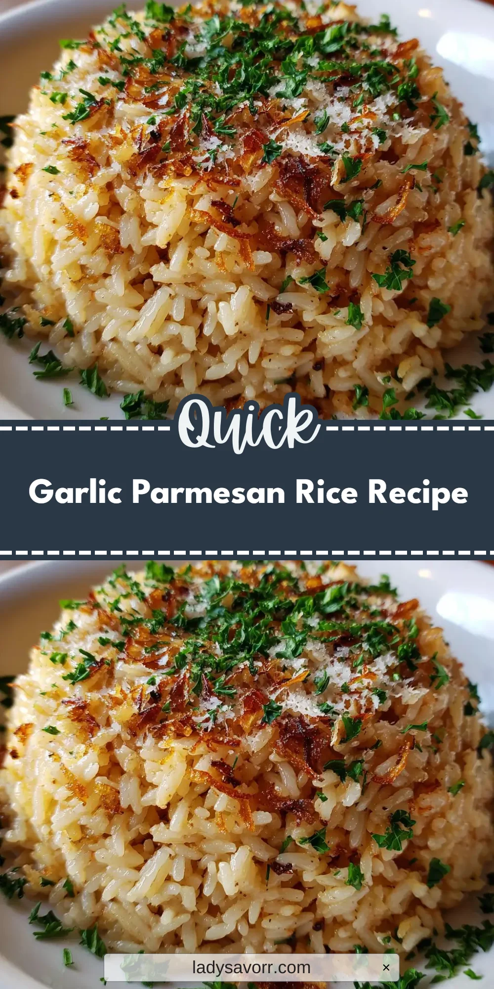 Garlic Parmesan Rice Recipe