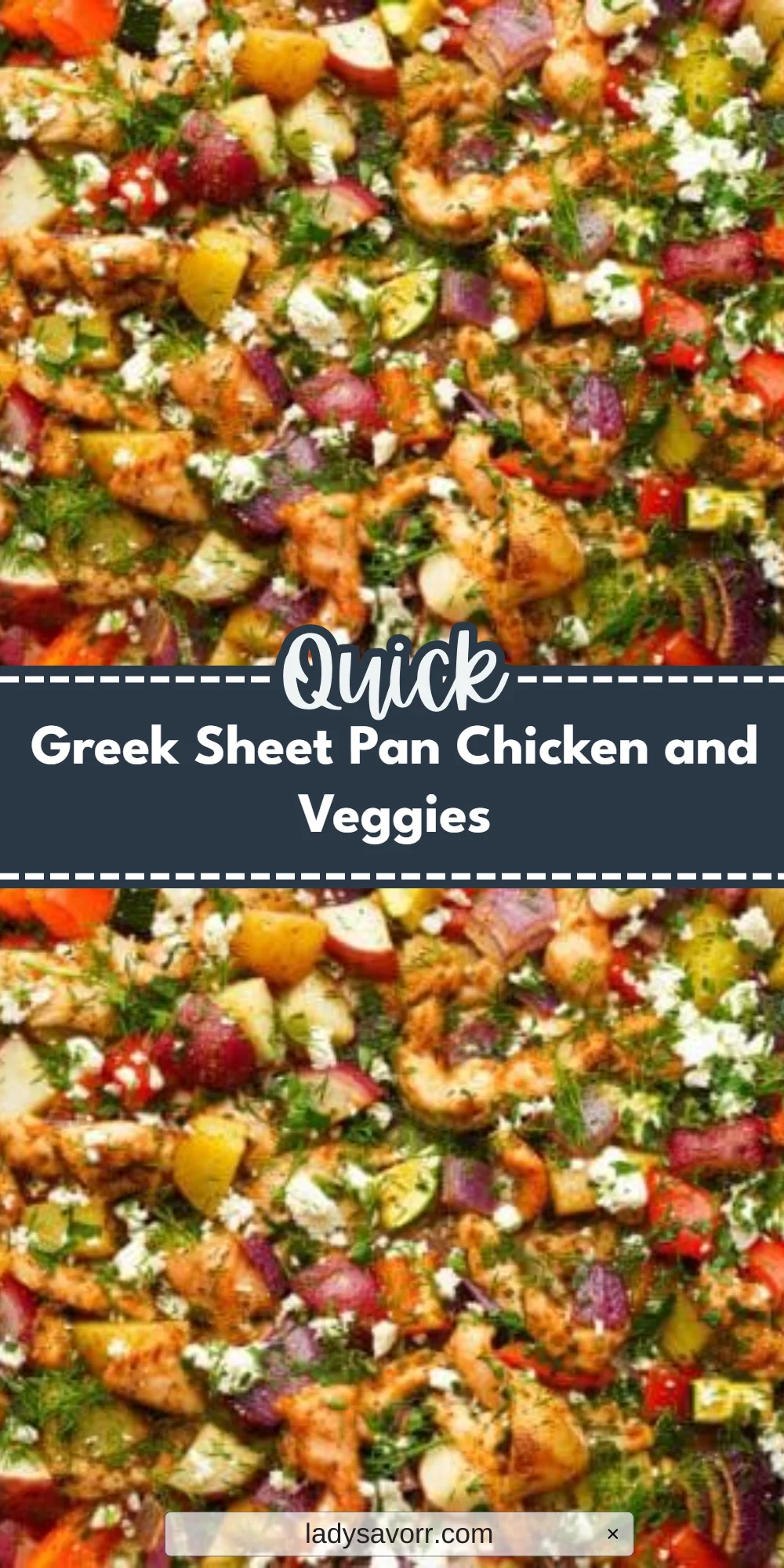 Greek Sheet Pan Chicken and Veggies