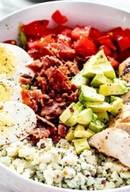 Delicious Grilled Chicken Cobb Salad with fresh ingredients and vibrant colors