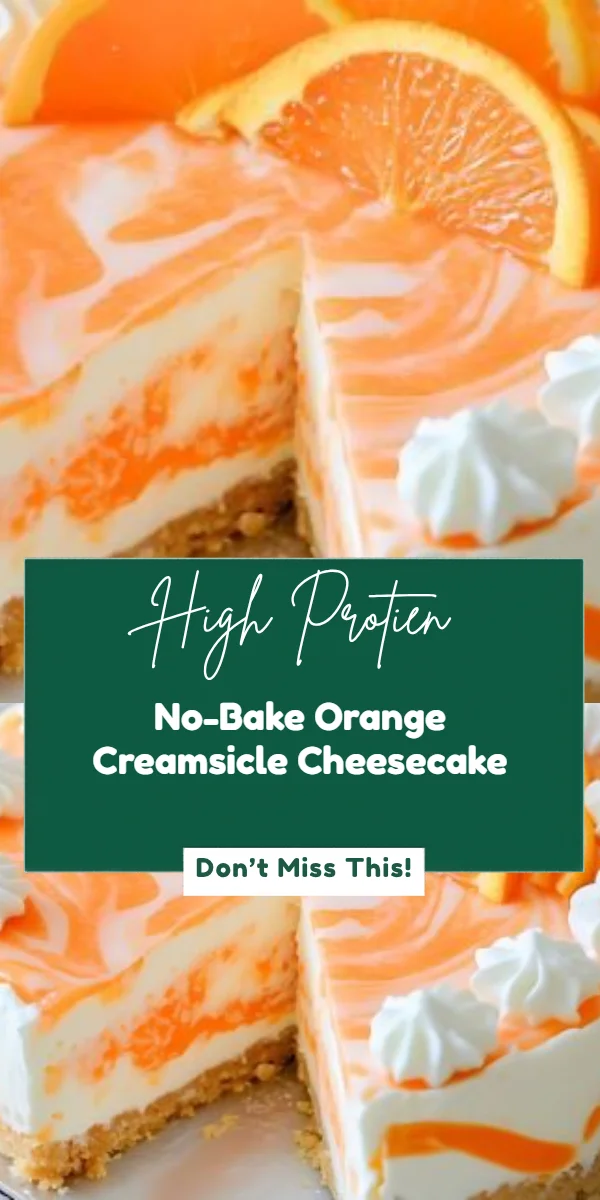 No-Bake Orange Creamsicle Cheesecake