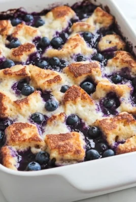 Delicious Blueberry French Toast Casserole served in a dish, ideal for breakfast.
