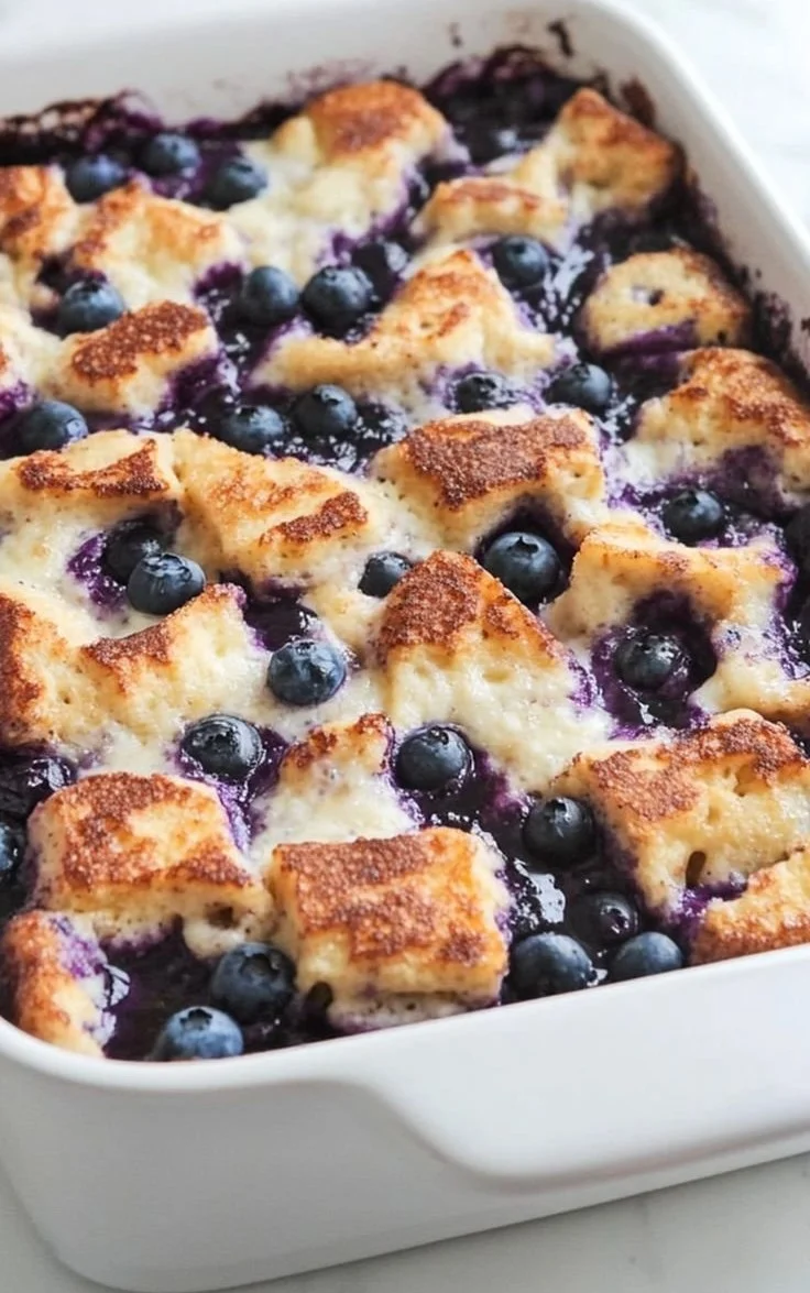 Quick Blueberry French Toast Casserole