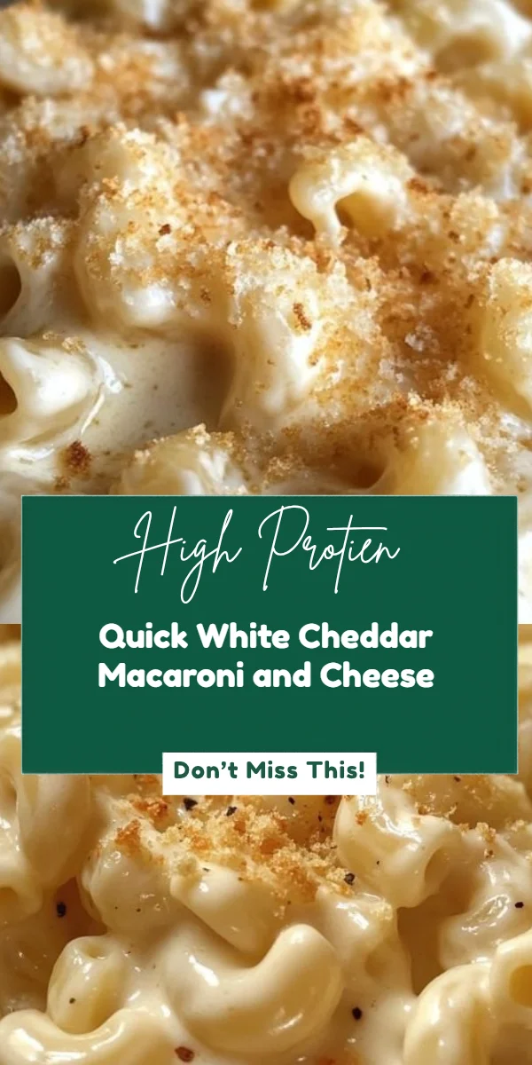 Quick White Cheddar Macaroni and Cheese