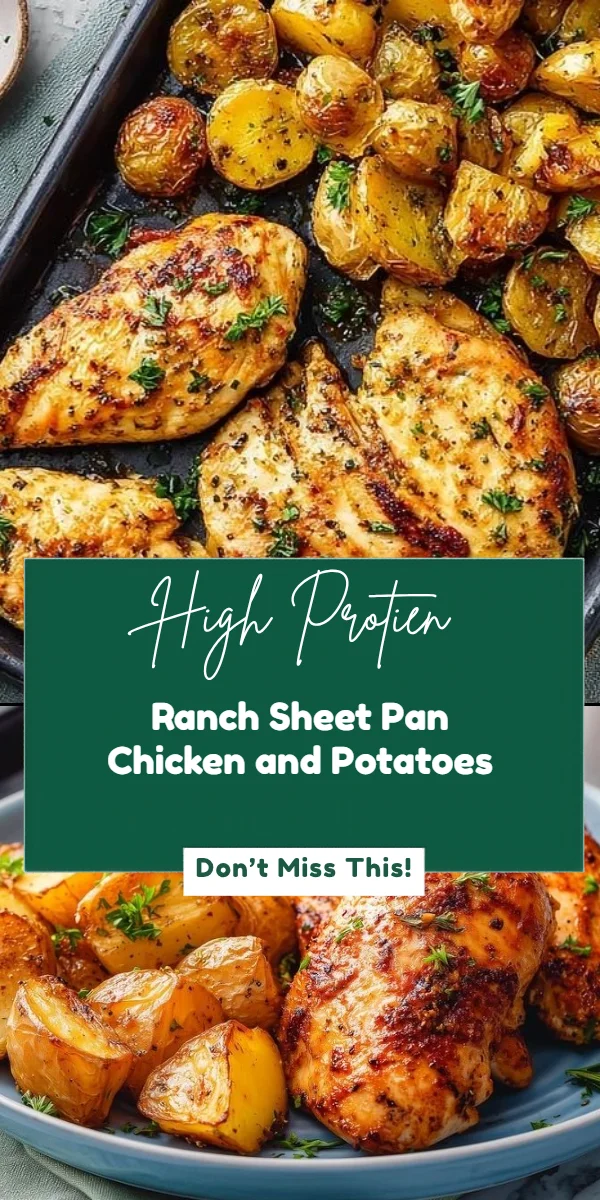 Ranch Sheet Pan Chicken and Potatoes
