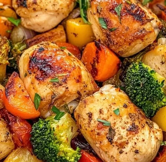 Roasted Garlic Chicken and Vegetables