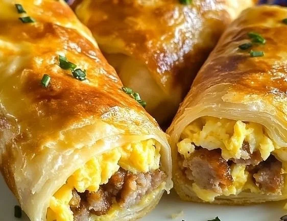 Sausage, Egg, and Cheese Breakfast Roll-Ups