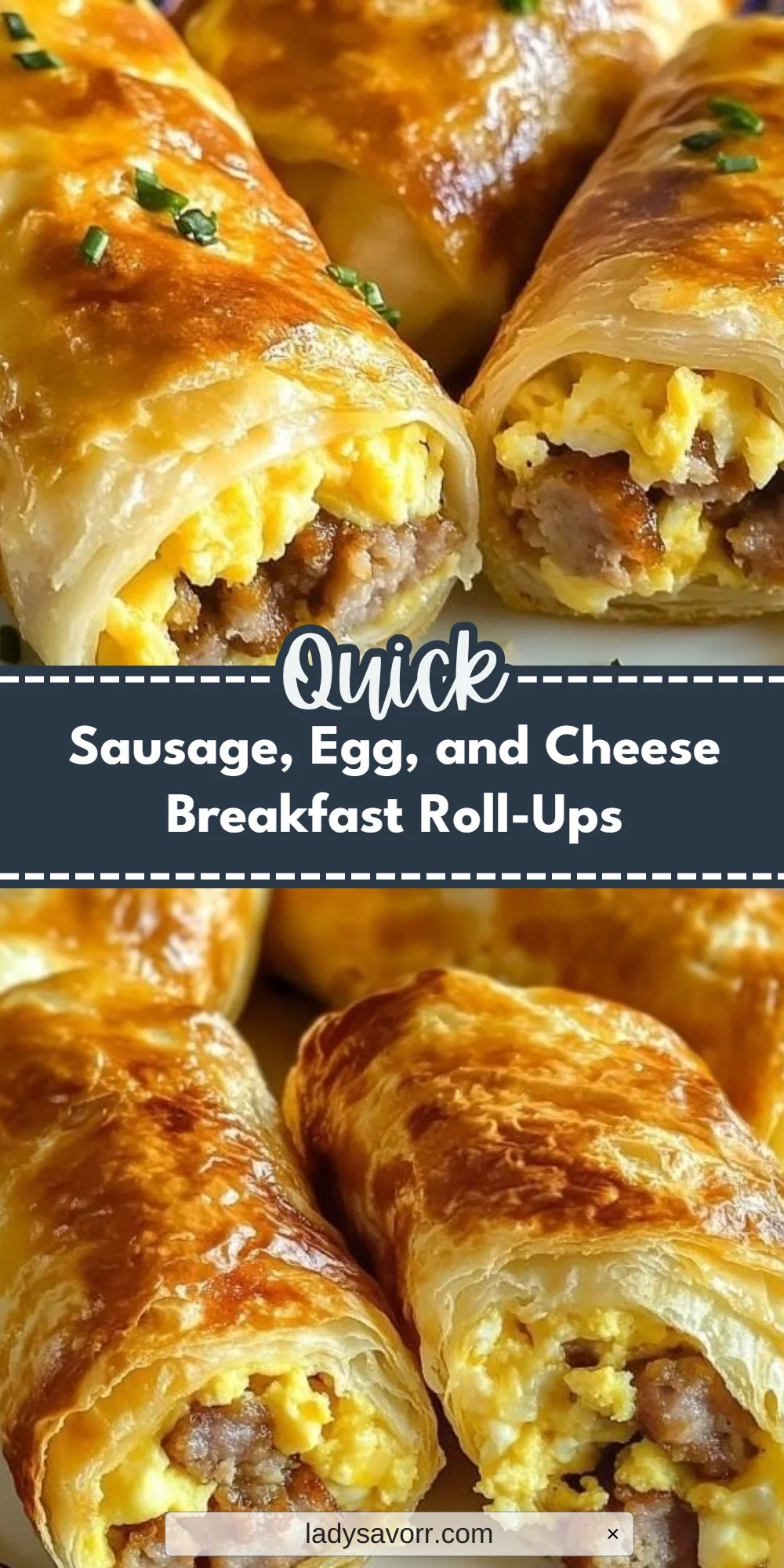 Sausage, Egg, and Cheese Breakfast Roll-Ups