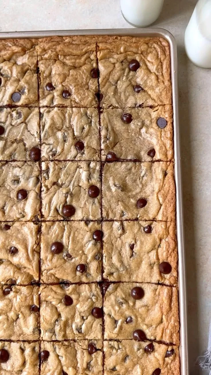 Sheet Pan Chocolate Chip Cookies
