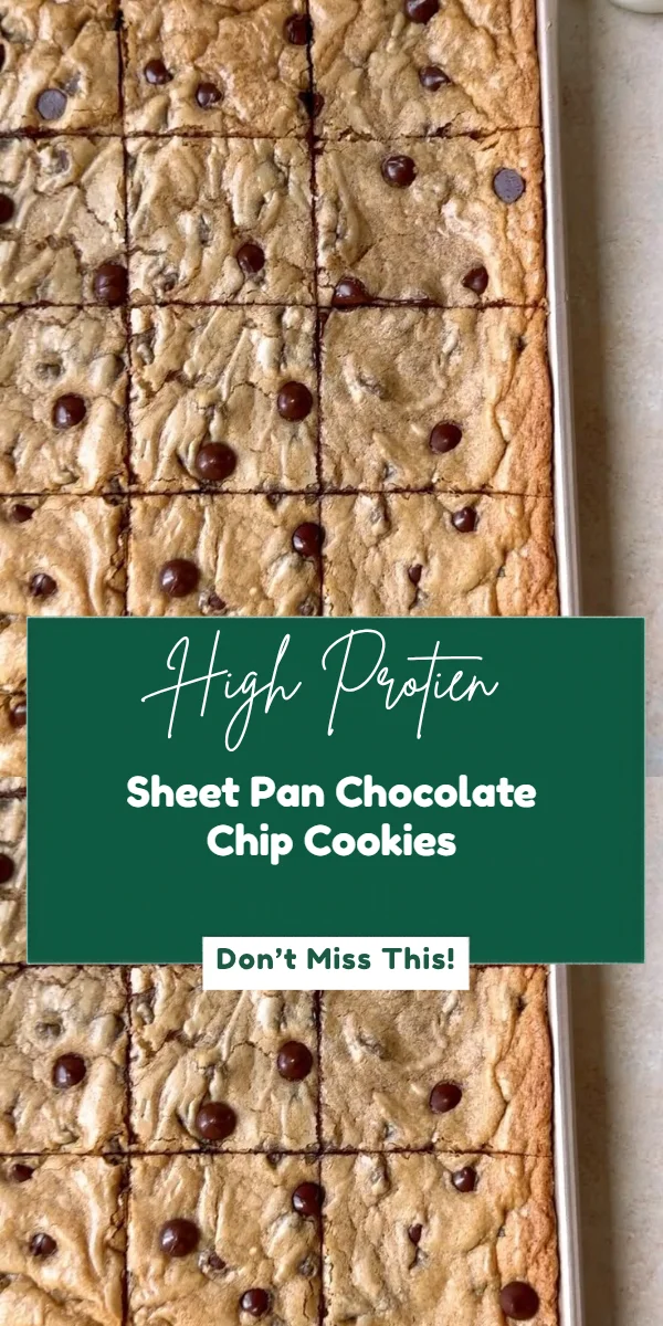 Sheet Pan Chocolate Chip Cookies