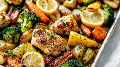 Sheet Pan Lemon Herb Chicken and Vegetables