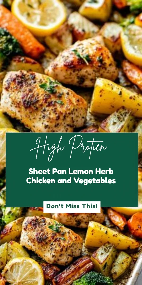 Sheet Pan Lemon Herb Chicken and Vegetables