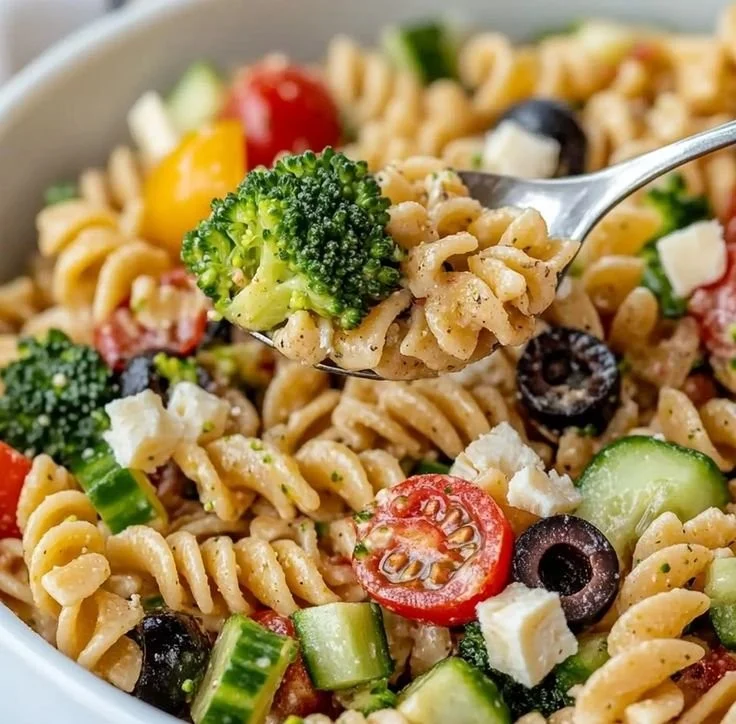 Simple High Protein Pasta Salad