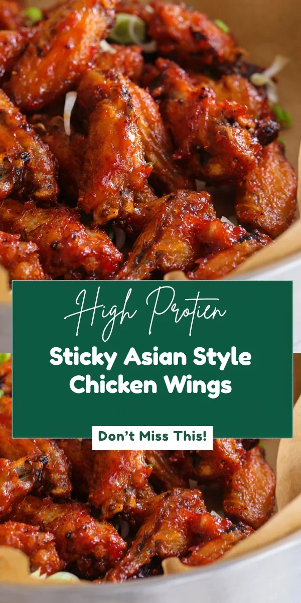 Sticky Asian Style Chicken Wings