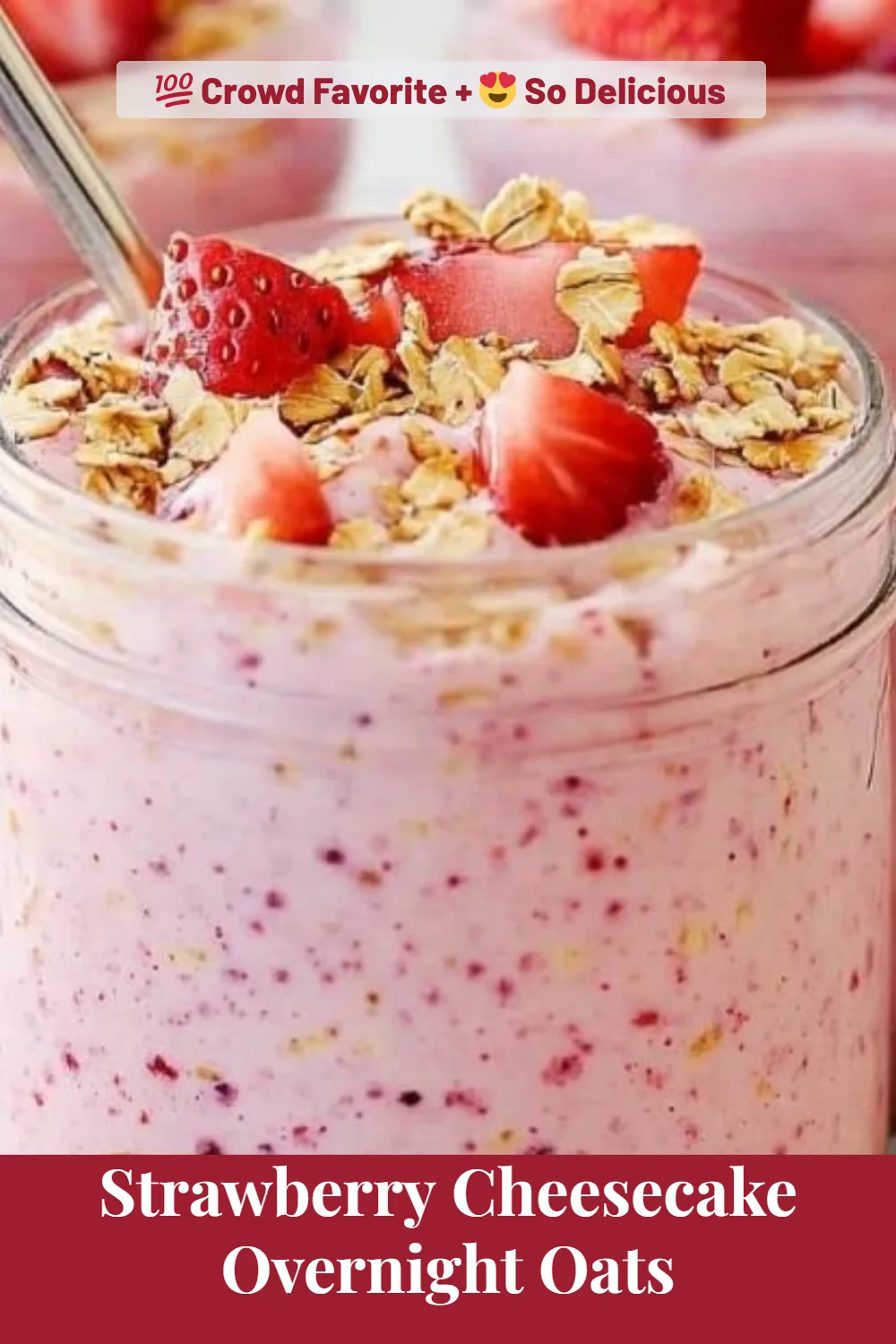 Strawberry Cheesecake Overnight Oats