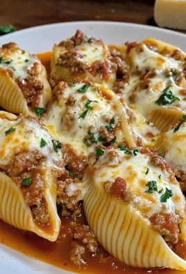 Delicious stuffed pasta shells filled with cheese and herbs