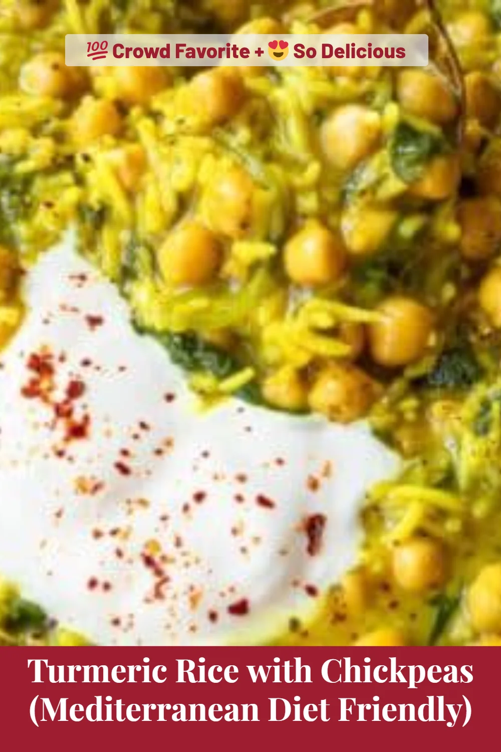 Turmeric Rice with Chickpeas (Mediterranean Diet Friendly)