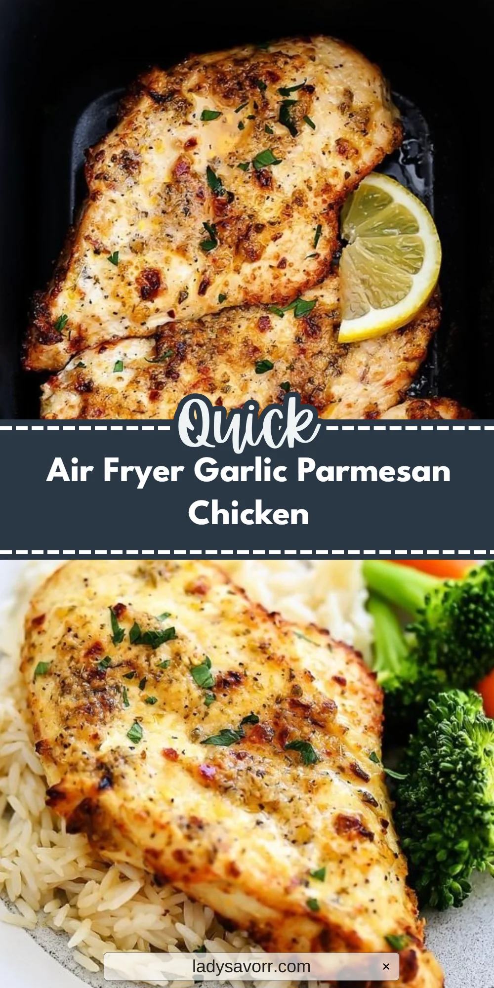 Air Fryer Garlic Parmesan Chicken