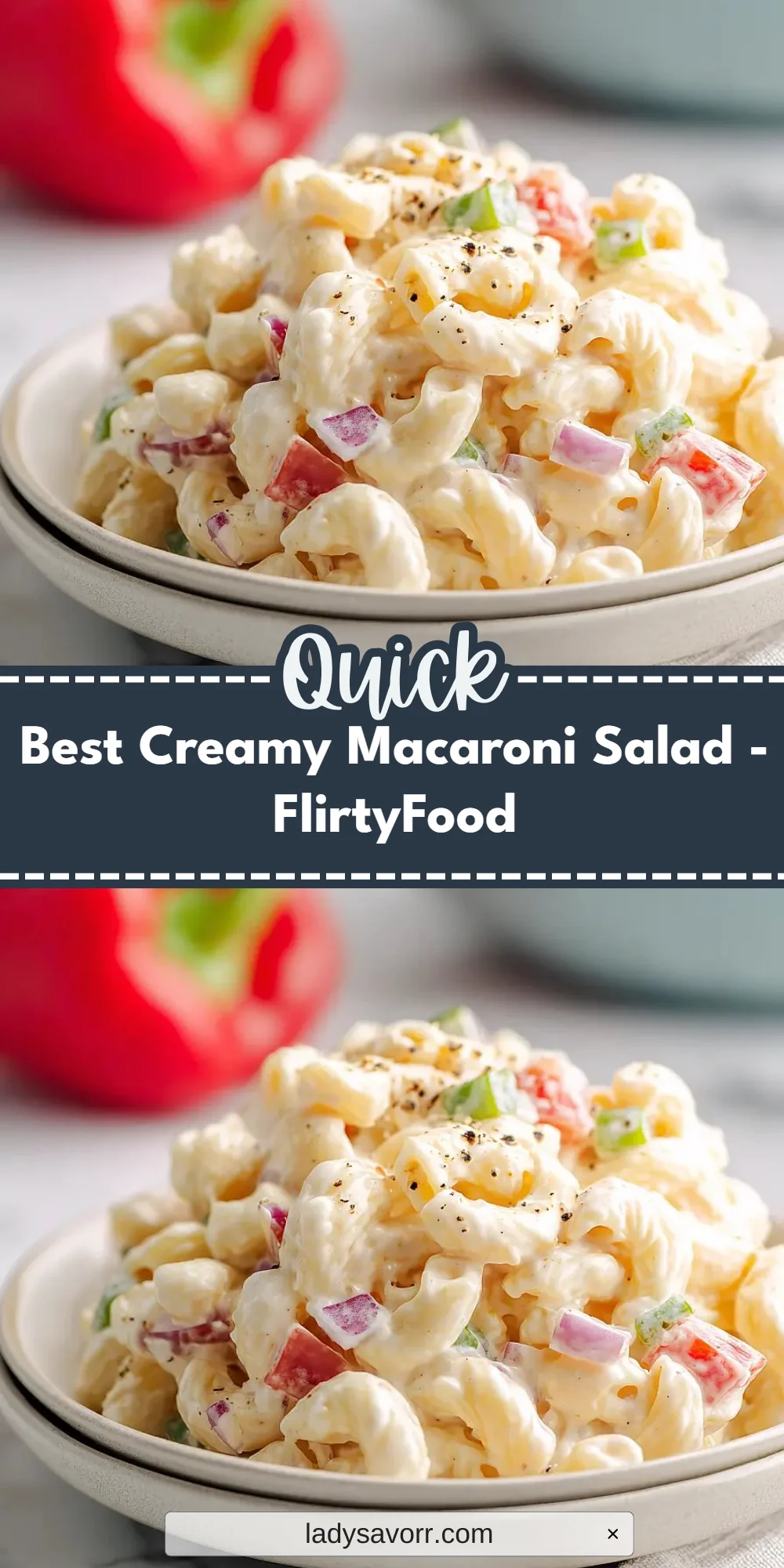 Best Creamy Macaroni Salad - FlirtyFood
