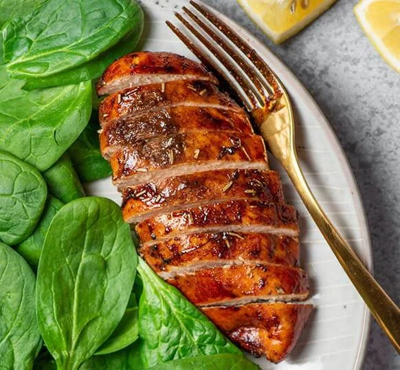 Juicy air fryer chicken breast cooked to perfection