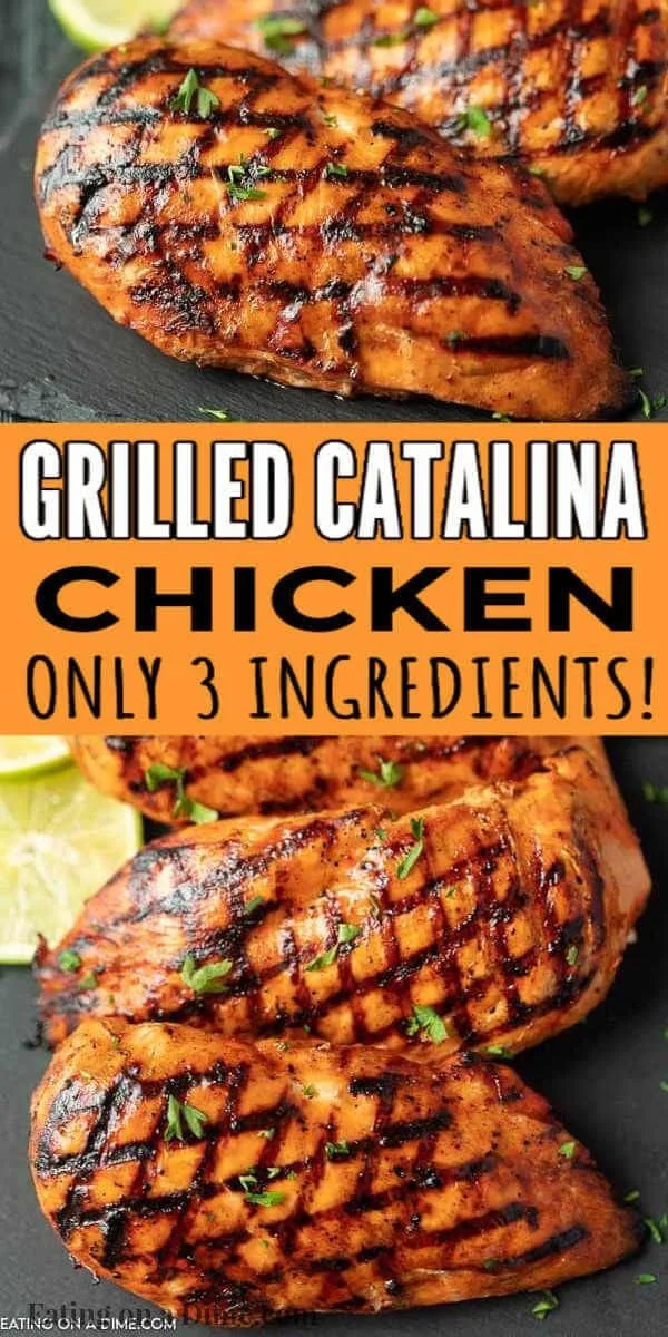 Delicious Catalina Grilled Chicken ready to serve on a plate.