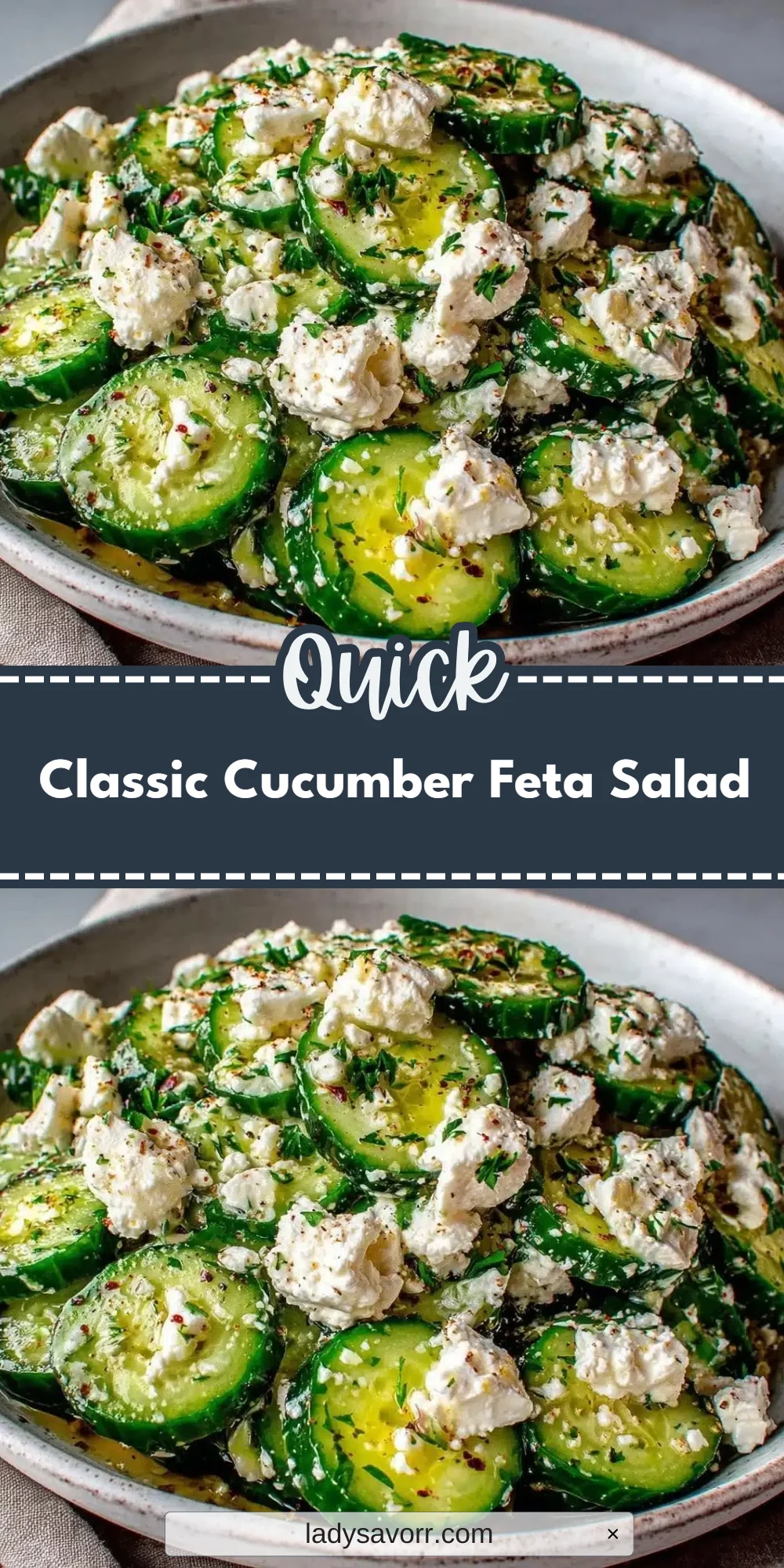 Classic Cucumber Feta Salad