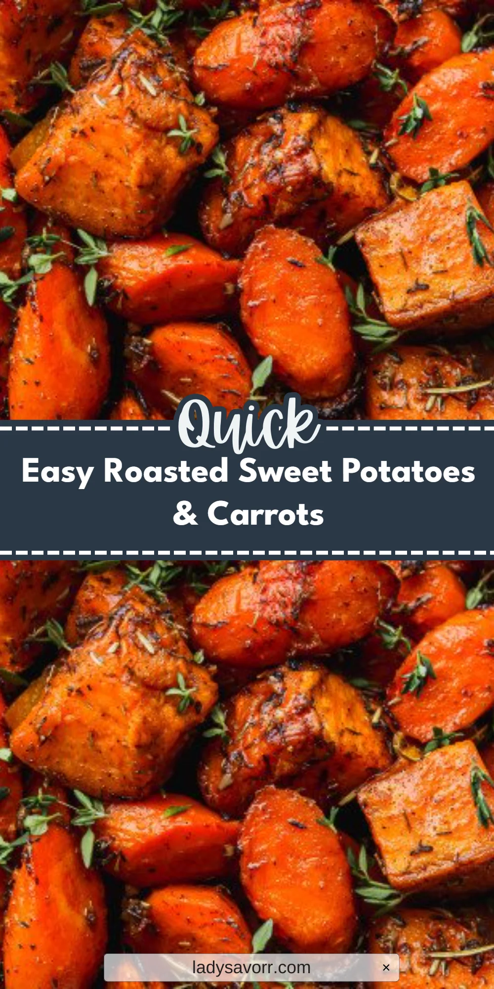 Easy Roasted Sweet Potatoes & Carrots