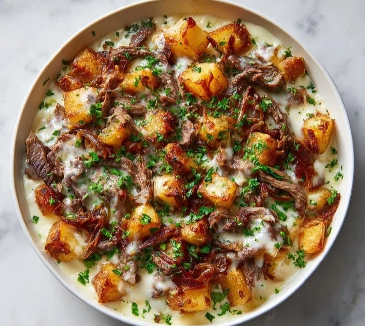 High protein dinner bowl filled with healthy ingredients