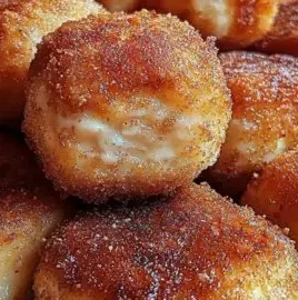 Delicious cinnamon sugar biscuit bites served in a bowl