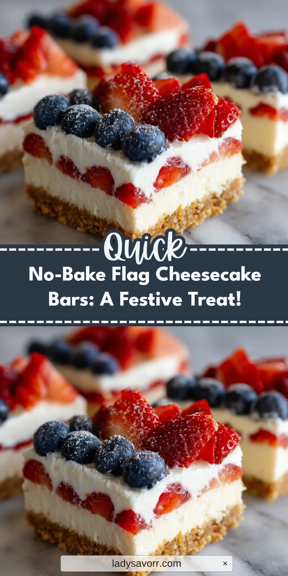 No-Bake Flag Cheesecake Bars: A Festive Treat!