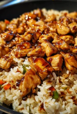 One-Pan Honey BBQ Chicken Rice dish with garnishes