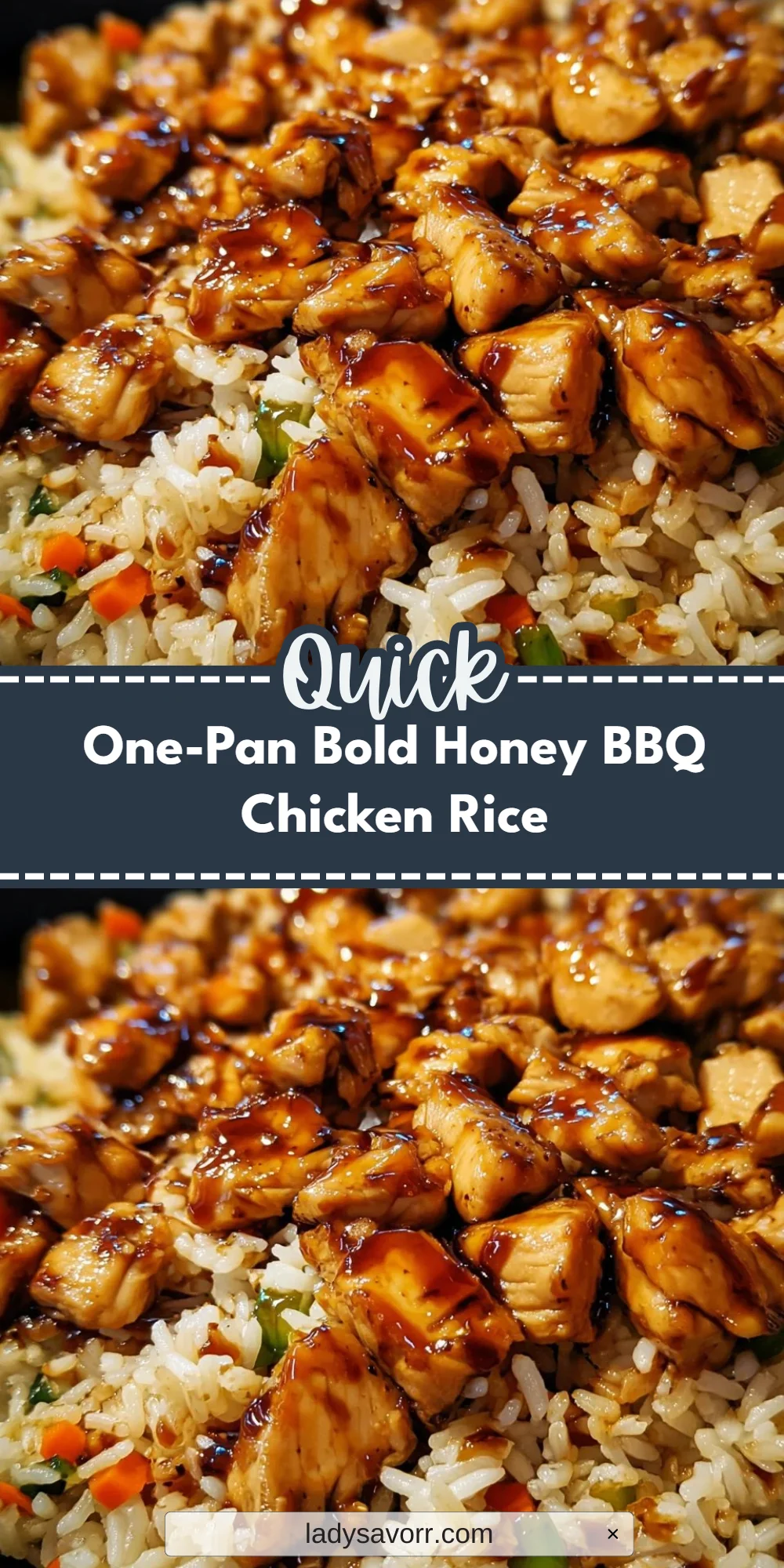 One-Pan Bold Honey BBQ Chicken Rice