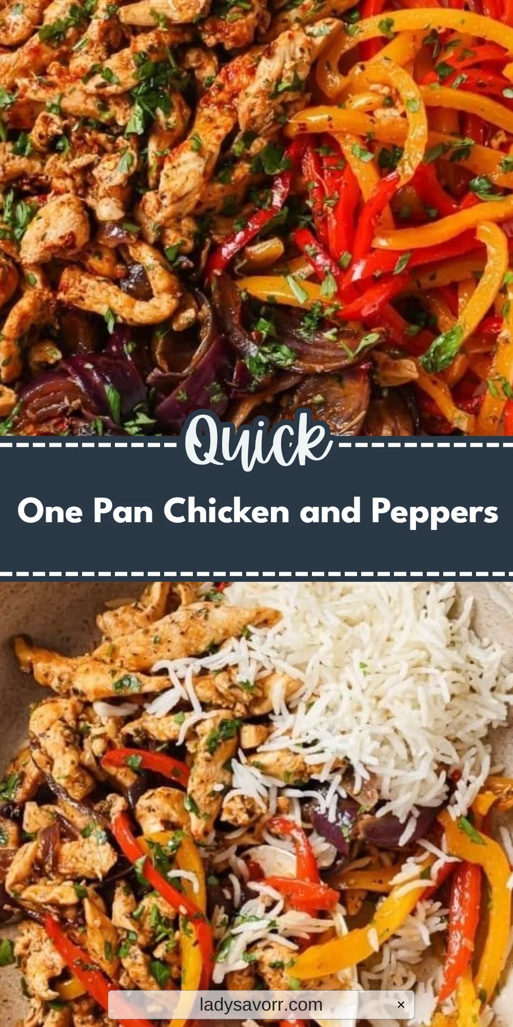 One Pan Chicken and Peppers