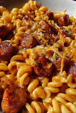 One-Pot Honey BBQ Sausage Pasta dish served in a bowl with fresh herbs