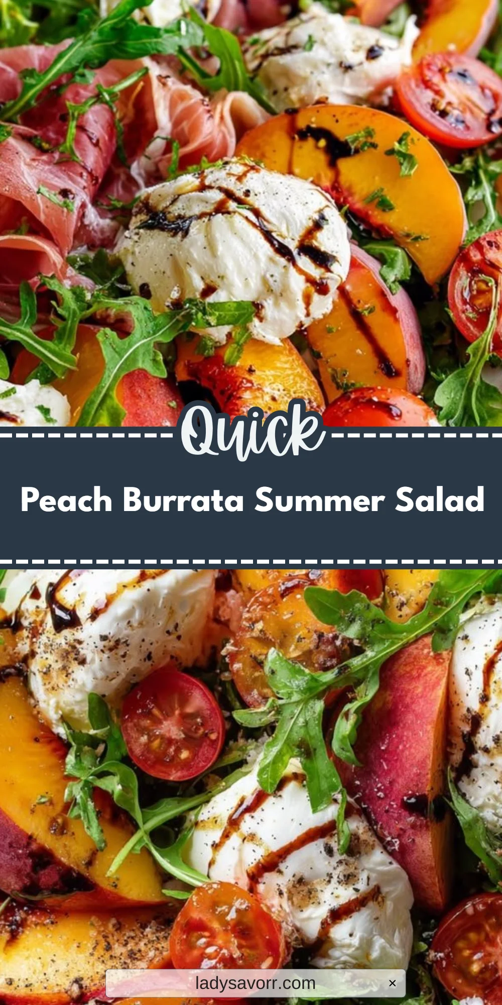 Peach Burrata Summer Salad