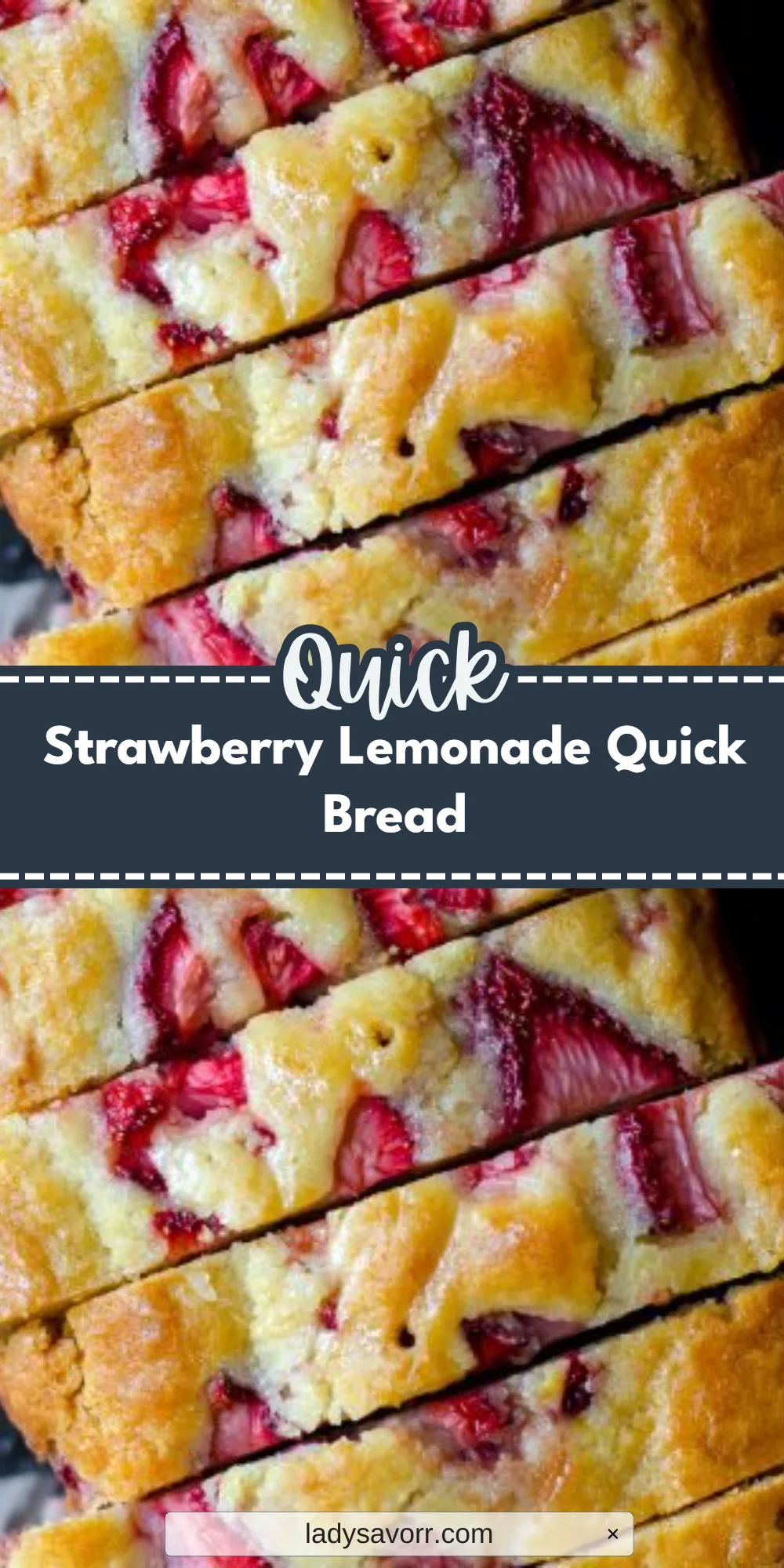 Strawberry Lemonade Quick Bread