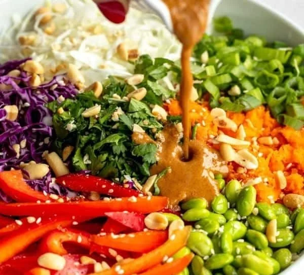 Thai Peanut Chicken Crunch Salad