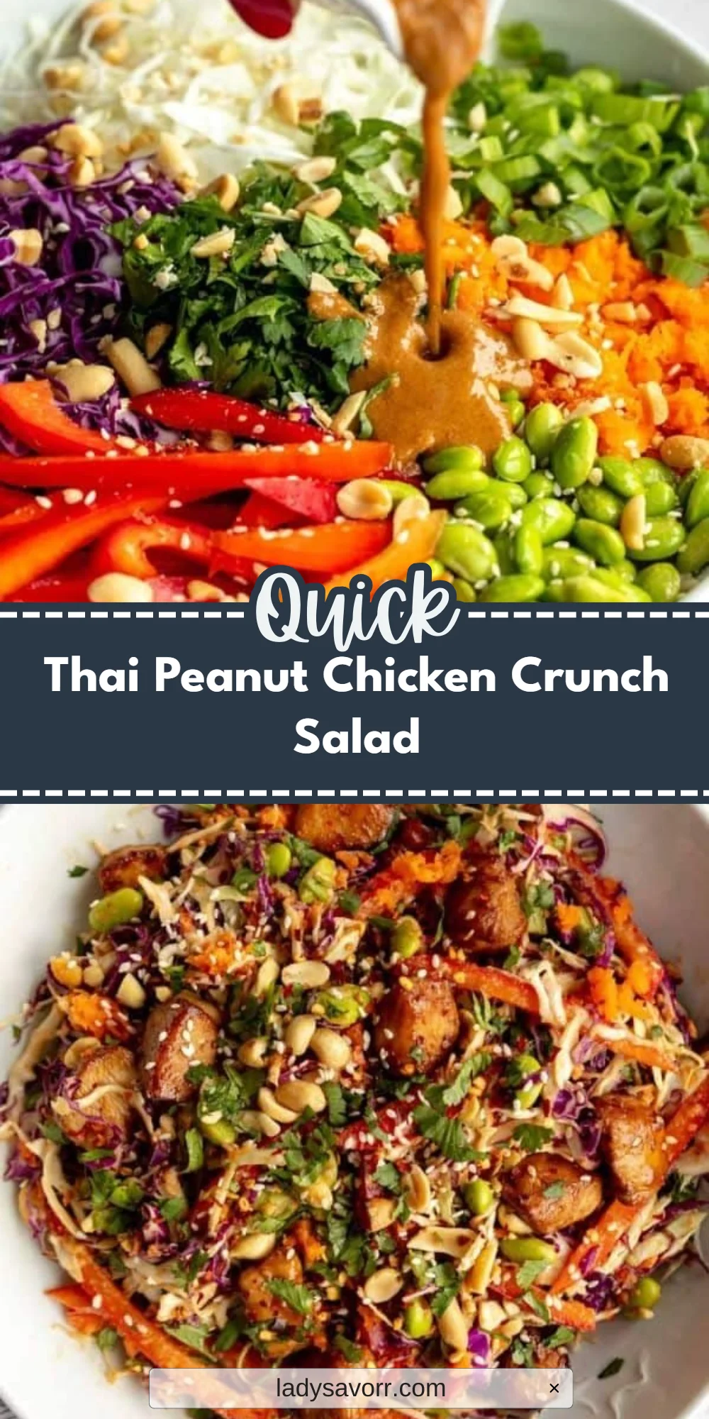 Thai Peanut Chicken Crunch Salad